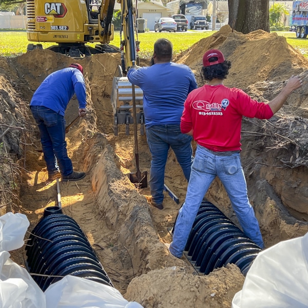 drain field installation, lakeland fl