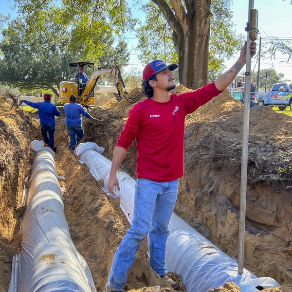 drain field install in Lutz FL