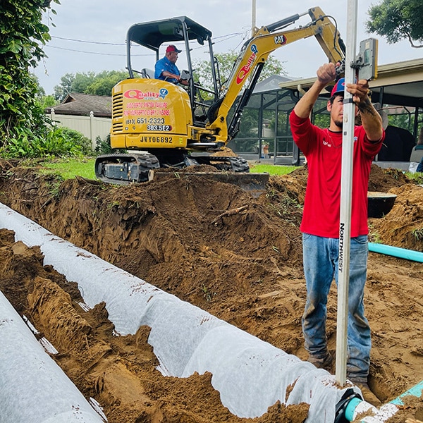 drain field installation in ruskin fl