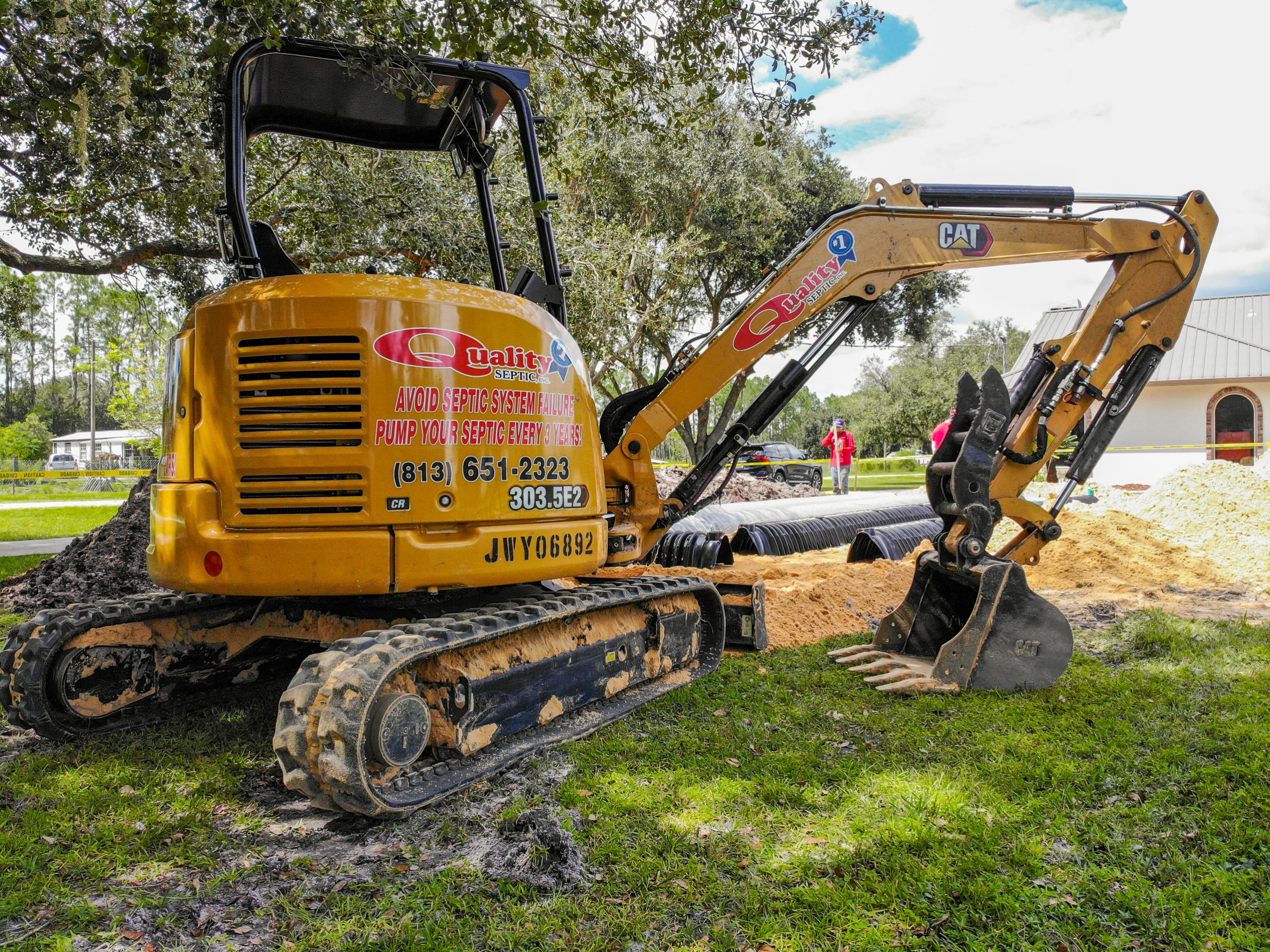 quality septic excavator